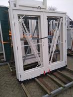 2 setjes hardhout kozijn met dubbele deuren, Ophalen, 120 cm of meer, 215 cm of meer, Buitendeur