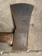 Oldskool bijl met lange steel, 1000 gram, Tuin en Terras, Hand-tuingereedschap, Ophalen, Gebruikt, Bijl