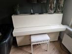 Prachtige piano Hellas, Muziek en Instrumenten, Ophalen, Wit, Zo goed als nieuw, Piano
