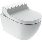 Geberit AquaClean Tuma Clas. douche wc met witte deksel, Doe-het-zelf en Verbouw, Sanitair, Ophalen, Gebruikt, Steen, Toilet