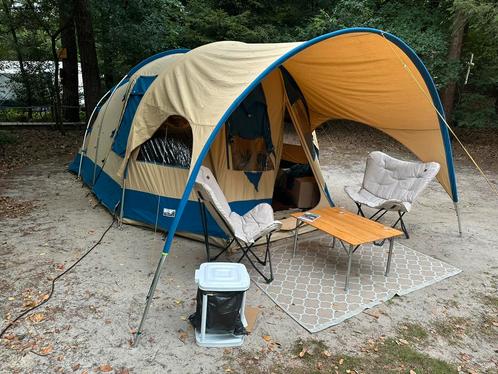 Nette tunneltent vrijbuiter 4 persoons katoen kwaliteit, Caravans en Kamperen, Tenten, Zo goed als nieuw, Ophalen