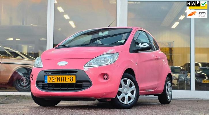 Ford Ka 1.2i Cool&Sound 2e Eigenaar Airco Roze dip, Auto's, Ford, Bedrijf, Te koop, Ka, ABS, Airbags, Airconditioning, Centrale vergrendeling