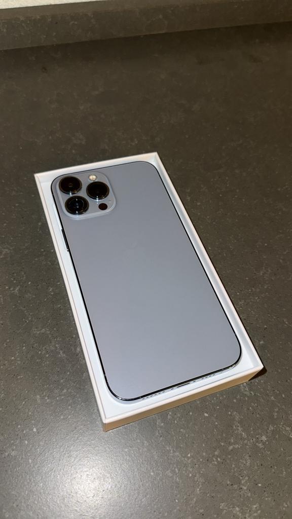 Iphone 13 Pro Max 128GB Sierra Blue, Telecommunicatie, Mobiele telefoons | Apple iPhone, Gebruikt, 128 GB, Zonder abonnement, Zonder simlock