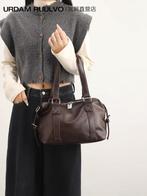 Bruine Leren Handtas - Stijlvol & Ruim - Nieuw!, Ophalen of Verzenden, Nieuw, Bruin, Handtas