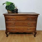 Vintage Queen Ann ladekastje, commode dressoir ladekast 110, 3 of 4 laden, Ophalen of Verzenden, Gebruikt, Eikenhout