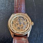 Seizmont Skelethorloge skeleton automatisch herenhorloge, Sieraden, Tassen en Uiterlijk, Horloges | Heren, Overige merken, Leer