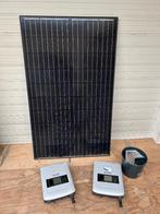 9 Zonnepanelen plus omvormers, Doe-het-zelf en Verbouw, Zonnepanelen en Toebehoren, Ophalen, Gebruikt, Compleet systeem, 200 wattpiek of meer