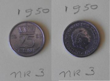 Kwartjes jaren 50 beschikbaar voor biedingen