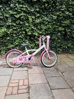 Kinderfiets 16 inch B-Twin wit - roze, Fietsen en Brommers, Fietsen | Kinderfietsjes, Ophalen of Verzenden, Gebruikt, 16 tot 20 inch