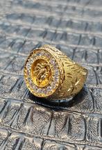 Prachtige Scorpion 18karaat gouden ring maat 19mm, 19 tot 20, Heer, Nieuw, Ophalen of Verzenden