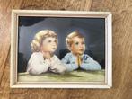 vintage kinder schilderijtje, Ophalen of Verzenden
