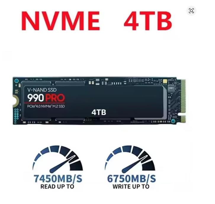 4TB Interne harde schijf SSD M2 NVME 990 EVO 990 PRO M2, Computers en Software, Harde schijven, Nieuw, Intern, SSD, SATA, Ophalen of Verzenden