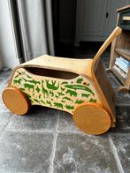 Houten speelkar / Weerol / loopkar / blokkenkar, Kinderen en Baby's, Speelgoed | Houten speelgoed, Ophalen of Verzenden, Gebruikt