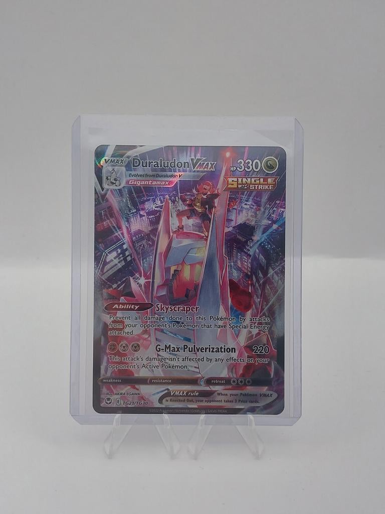 Duraludon VMAX TG21 - Silver Tempest - near mint, Ophalen of Verzenden, Zo goed als nieuw, Losse kaart, Foil