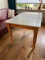 Vintage Marmeren tafel 140x83. Gebruikt., Antiek en Kunst, Ophalen