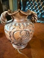 Decoratieve Vintage Vaas met Touw Handvatten, Ophalen of Verzenden