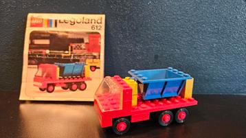 Vintage LEGO Legoland 612 Kiepwagen beschikbaar voor biedingen