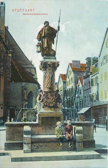 (376-112-041) Stuttgart Nachtwächterbrunnen beschikbaar voor biedingen