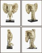 Ornament op voet 30x15x35,5 cm ELEPHANT licht goud, Ophalen of Verzenden, Zo goed als nieuw