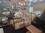 Mango hout vitrine, Mango hout, Ophalen of Verzenden, Mooiiwonen, 150 tot 200 cm