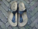 GRATIS VERZENDEN NIEUWE ZWARTE GIZEH BIRKENSTOCKS MT 46, Slippers, Verzenden, Zwart, Nieuw