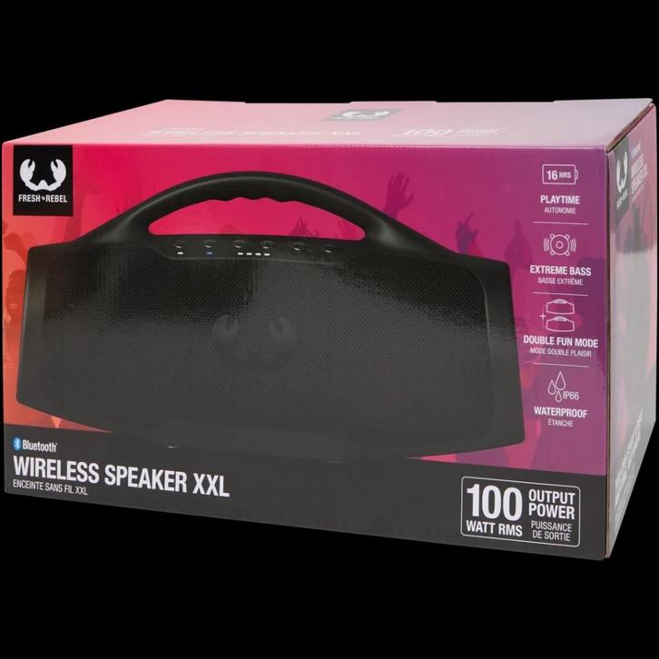 Fresh ’n Rebel draadloze XXL speaker  100 watt RMS, Audio, Tv en Foto, Luidsprekers, Nieuw, Overige typen, 60 tot 120 watt, Overige merken