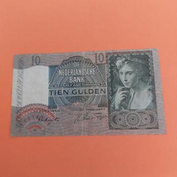 10 gulden biljet Herderin uit 1942 in ZFR
 beschikbaar voor biedingen