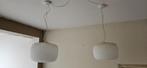Glazen bol hanglamp, 2 stuks, Huis en Inrichting, Lampen | Tafellampen, Ophalen of Verzenden, Modern, Minder dan 50 cm, Glas