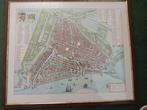 Oude plattegrond van Rotterdam - Schilderij, Antiek en Kunst, Ophalen