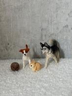 Schleich Dieren Setje - Hond, konijn, Egel, Verzamelen, Ophalen of Verzenden, Gebruikt