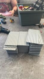 84 x Lego 3865 grond plaatjes 8x16 licht grijs, Ophalen of Verzenden, Nieuw, Losse stenen, Lego