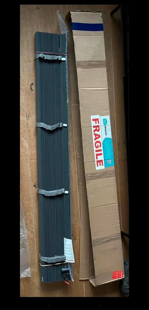 Houten  jaloezie B x H 155,6 X 156,2, Huis en Inrichting, Stoffering | Gordijnen en Lamellen, Nieuw, 150 tot 200 cm, 150 tot 200 cm