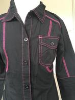 R.Y.B. DRESS blouse zwart / roze NIEUW maat 128 ZQ, Nieuw, Meisje, Overhemd of Blouse, R.Y.B. DRESS