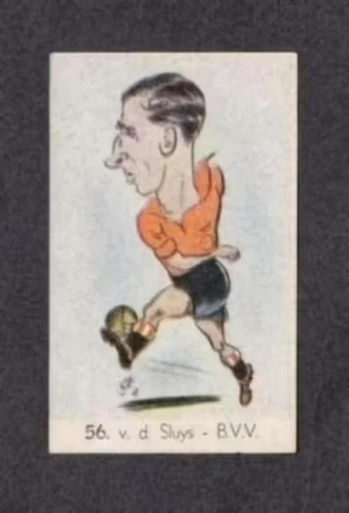Voetbalplaatje Van der Sluys BVV Den Bosch 1949., Verzamelen, Ophalen of Verzenden, Zo goed als nieuw
