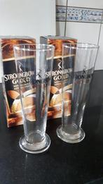 4 Strongbow Gold bier glazen, Ophalen of Verzenden