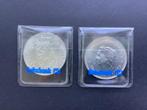 Juliana , 10 gulden zilver 1970 en 1973., Postzegels en Munten, Koningin Juliana, Zilver, Ophalen of Verzenden, Losse munt