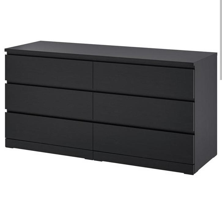Malm IKEA ladekast - 6 lades, Huis en Inrichting, Kasten | Dressoirs, Gebruikt, 150 tot 200 cm, 25 tot 50 cm, Met lade(s), Overige materialen