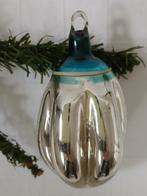 Oude Antieke AJEKO kerstbal paprika  zilver blauw, Ophalen of Verzenden, Gebruikt