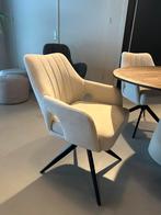 Luxe eetkamerstoel Ecru | 360 graden draaibaar, Huis en Inrichting, Stoelen, Overige kleuren, Het wendelgoor 5, Nieuw, Ophalen of Verzenden