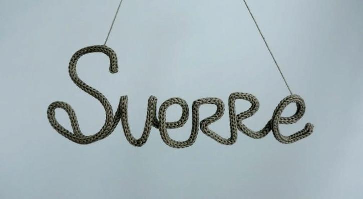 Gepunnikte Naam Sverre - Legergroen, Kinderen en Baby's, Kinderkamer | Inrichting en Decoratie, Zo goed als nieuw, Wanddecoratie