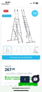 Altrex Reformladder 3x9 sporten, Doe-het-zelf en Verbouw, Ladders en Trappen, Ophalen, Zo goed als nieuw, Ladder, Opvouwbaar of Inschuifbaar