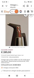 Jaap Ravelli Colorite Snavelvaas, Ophalen, Zwart, Aardewerk of Porselein, Zo goed als nieuw