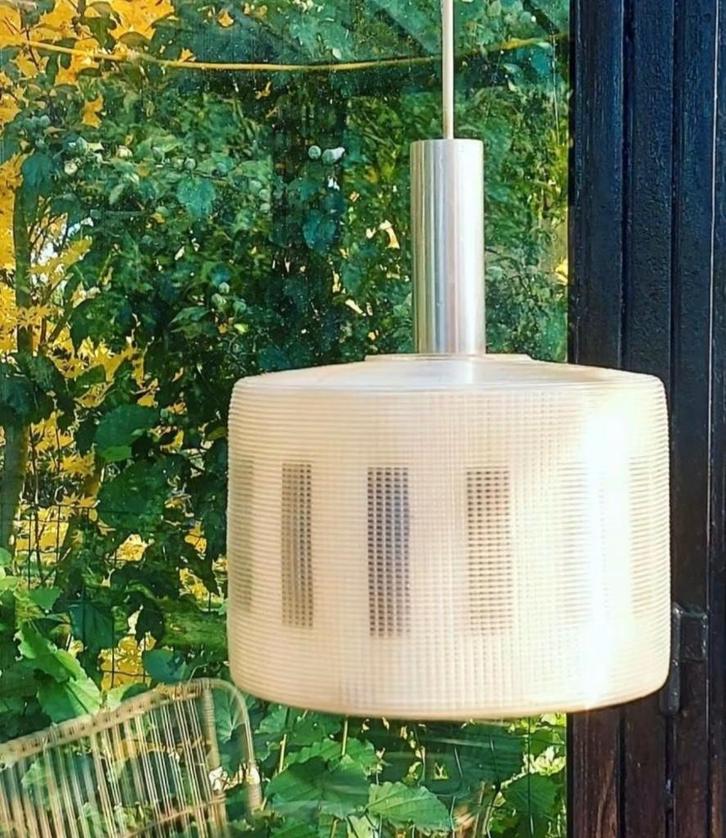 Rotaflex luster hanglamp, Huis en Inrichting, Lampen | Hanglampen, Minder dan 50 cm, Glas, Ophalen of Verzenden