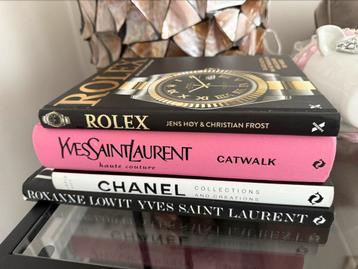 Luxe koffietafelboeken (Chanel, Rolex, Louis Vuitton, YSL) beschikbaar voor biedingen