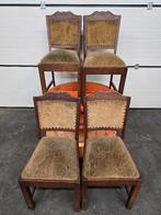 Mancave vintage stoelen, Huis en Inrichting, Stoelen, Ophalen, Gebruikt, Bruin