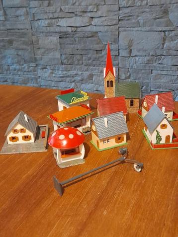 Vintage Faller huisjes, 9 stuks, perfecte staat! beschikbaar voor biedingen