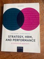 Strategie, HRM en Performance (2e editie), Ophalen of Verzenden, Gelezen, Management