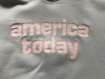 America Today hoody sweater mintgroen mt 170-176