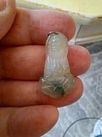 Echte jade echt zilver oogje, Ophalen of Verzenden, Zo goed als nieuw, Zilver, Zilver