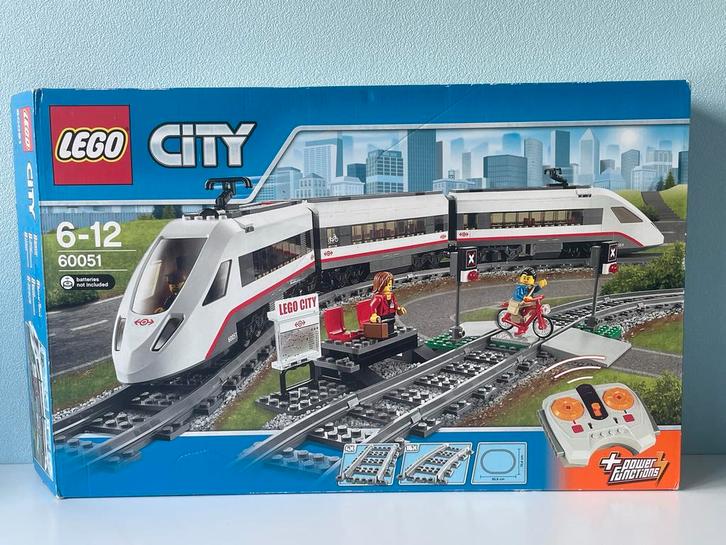 Lego City Hogesnelheidstrein 60051, Kinderen en Baby's, Speelgoed | Duplo en Lego, Zo goed als nieuw, Lego, Complete set, Ophalen of Verzenden